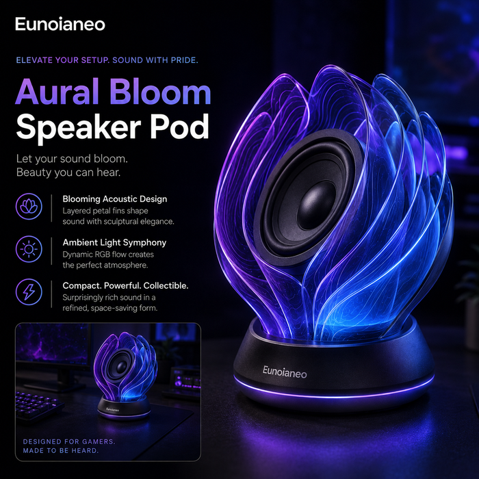 Eunoianeo™ Aural Bloom Desktop Speaker Pod