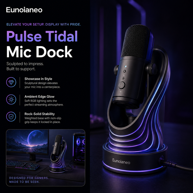 Eunoianeo™ Tidal Rise Sculpted Microphone Stand